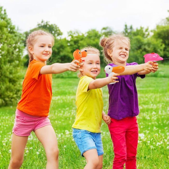 6 Pcs Pistolet à Jet Pistolet à Eau en Mousse Arroseur pour Jouets de Piscine pour Enfants Tireur d'Eau Piscine Jeu de Plage Extérieur Jouet