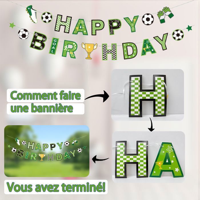 Fournitures De Fête De Football - Toile De Fond De Fête