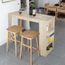 Hek Table De Bar Table De Bistrot Table Haute Mange Debout 2 A 4 Personnes 115 50 103cm Chene Achat Vente Mange Debout Hek Table De Bar Table De B Cdiscount