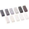 Set de cires pour réparation de sols plastiques AGT - Kit de 11 bâtonnets de cire de couleurs différentes-0