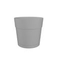 Pot à fleurs et plantes rond CAPRI LARGE - Plastique - Réservoir d'eau - diamètre 35 cm - Gris clair - ARTEVASI-0