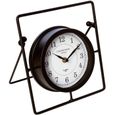 Pendule horloge à poser - Style rétro - NOIR-0
