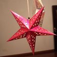 Arbre de Noël pentagram abat-jour étoile papier suspendus Noël décor de mariage fournitures/367/5000 rouge-0
