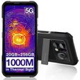 Smartphone incassable DOOGEE V20 Pro 5G - Noir - Imagerie thermique - 12Go + 256 Go - NFC-0