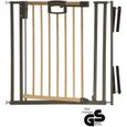 Barrière de porte et d'escalier Easylock Wood Plus - GEUTHER - 68-92,5 cm - Noir - Métal - Bébé-0