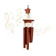 Carillon à vent en bambou - RELAXDAYS - Décoration - Produit décoratif et pratique - Marron-0