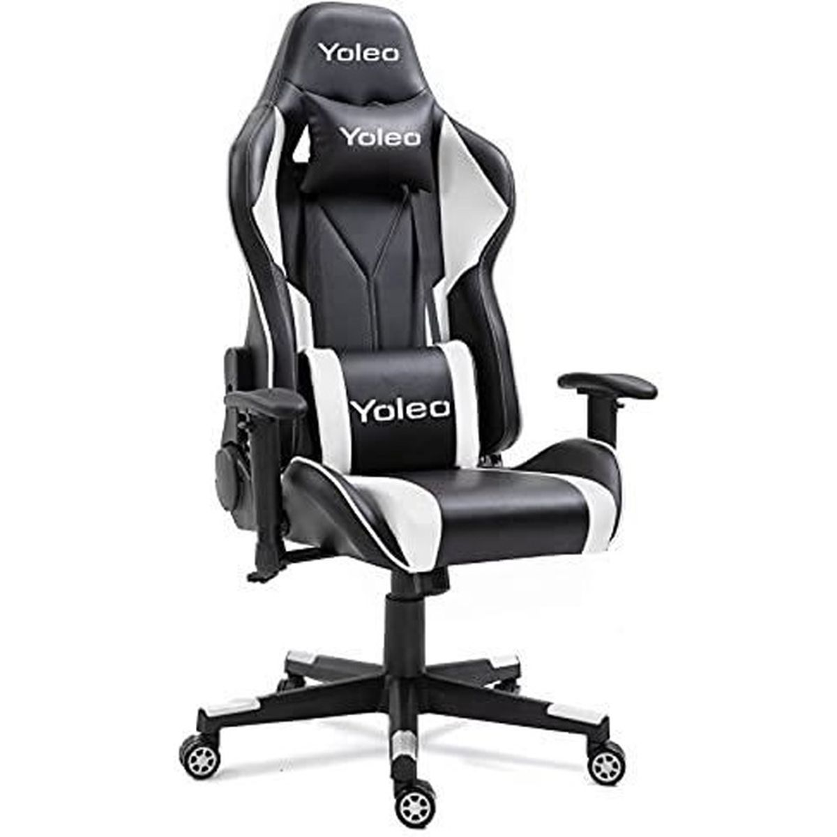 Fauteuil De Bureau Gamer Noir Inclinable Rotation 360deg Coloris Noir Achat Vente Pas Cher
