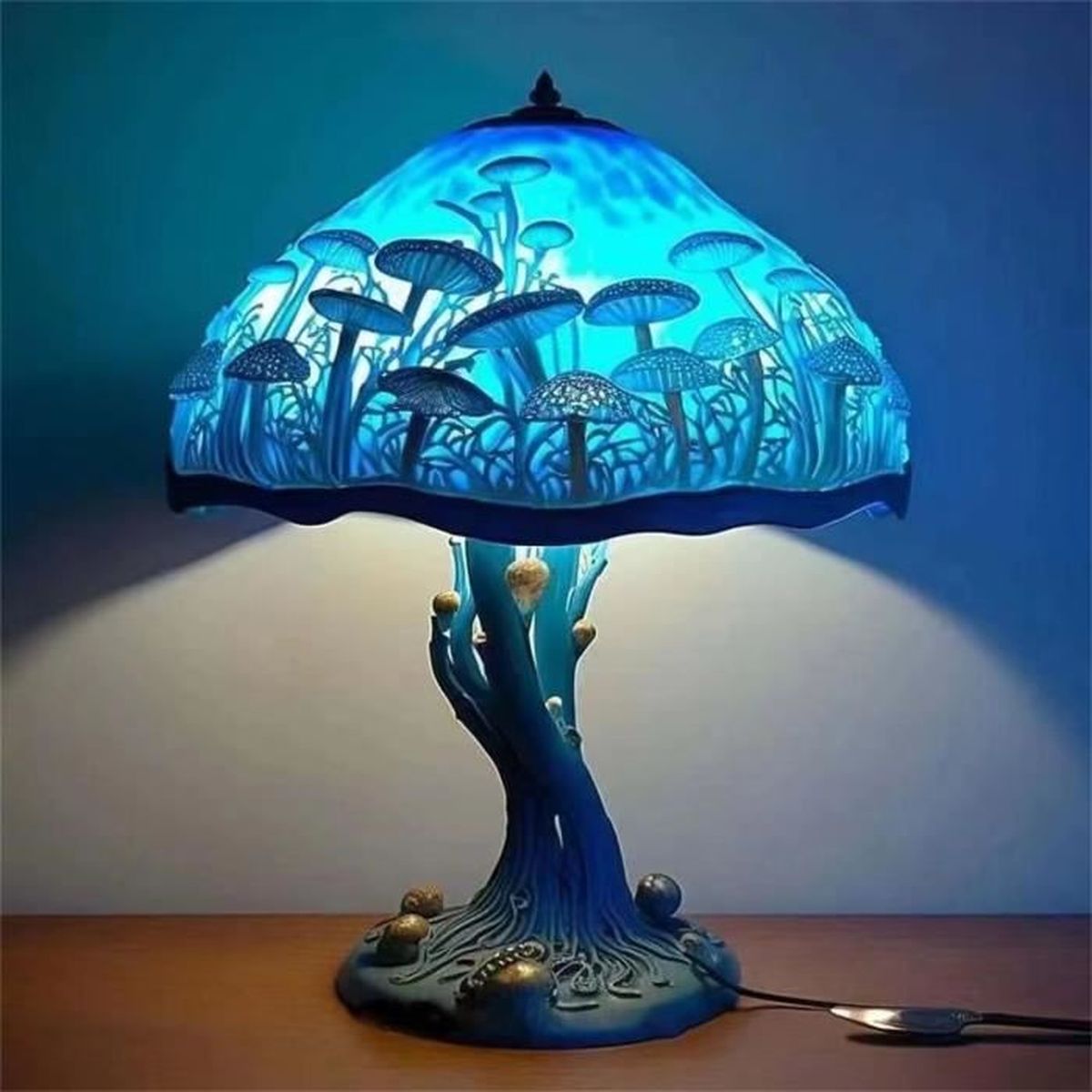 Statues De Jardin En Résine En Forme De Champignon Avec Lumières