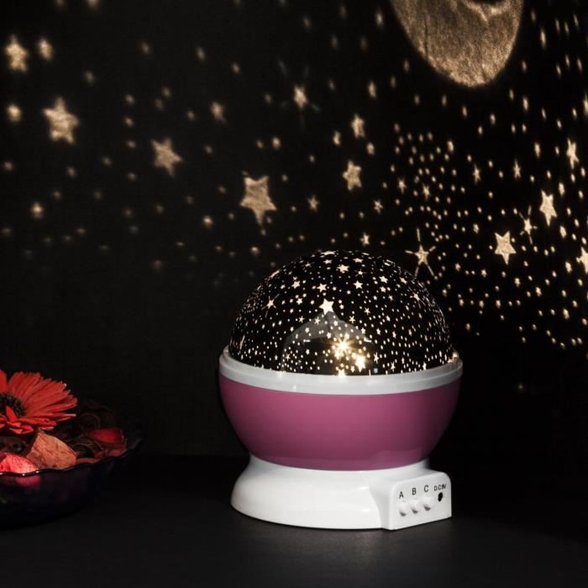 Rose Led Lampe De Projection étoile Ciel De Nuit Veilleuse