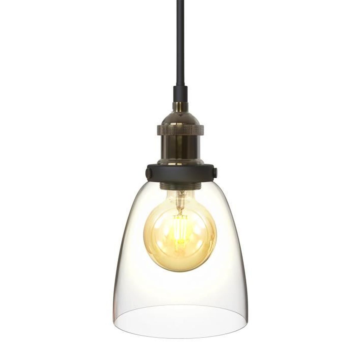 blanc Industriel Suspension Luminaire R/étro Lustre Plafonnier Vintage Noir Lampe Cage /Éclairage de Plafond Abat-jour en M/étal pour Restaurant Salon Chambre Cuisine Bar Couloir sans ampoule