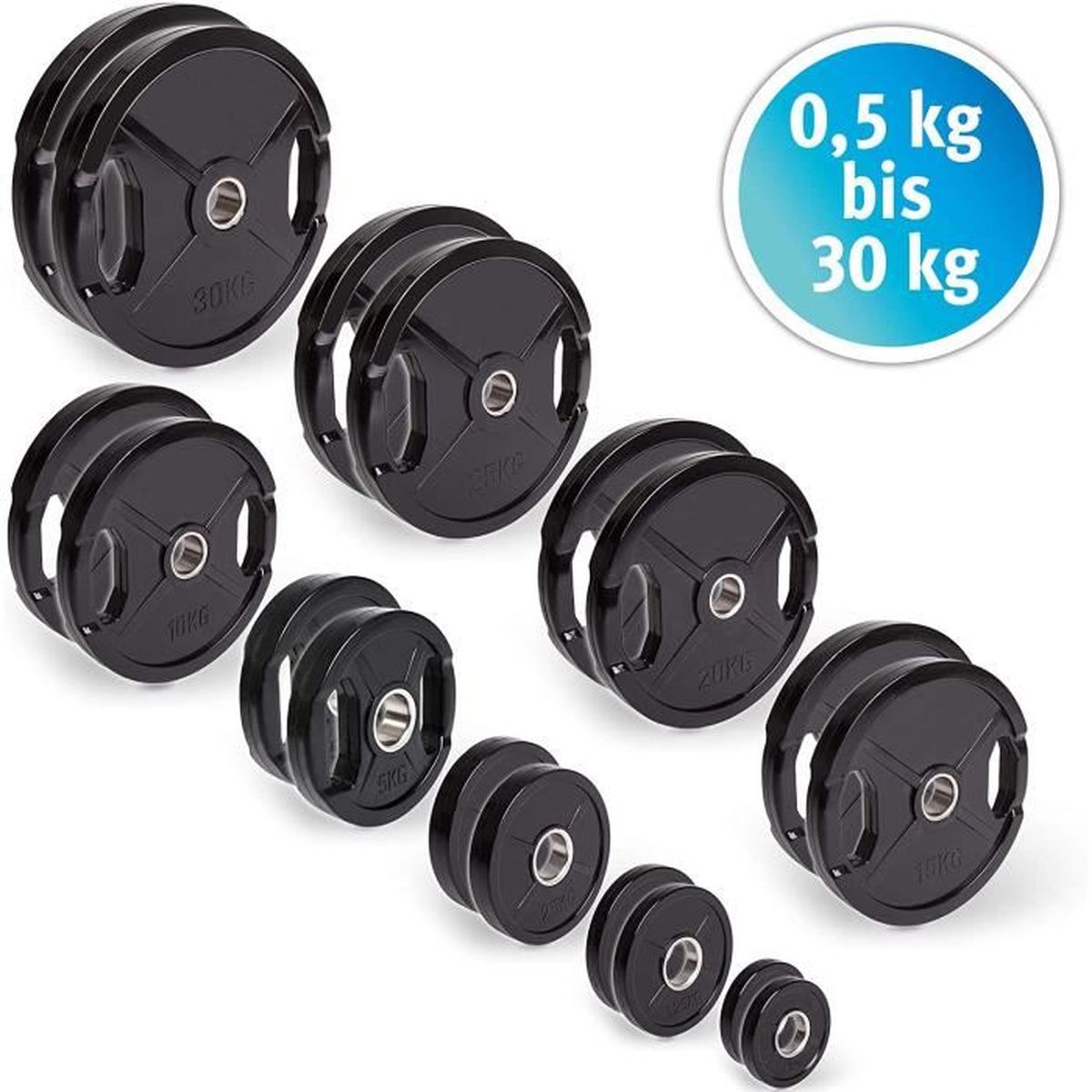 halt/ères Lot dhalt/ères 2/ x Barres dhalt/ères avec halt/ères C.P Sports Fonte Lot dhalt/ères 20/ kg Halt/ère