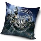 CARBOTEX Housse de coussin décoratif - Harry Potter - 40 x 40 cm - Polyester - Déhoussable - Bleu