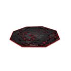 Tapis de chaise HUZARO Floormat 2.0 Gamer - Durable et Résistant - Noir/Rouge - 120cm - Néoprène