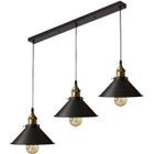 iDEGU Suspension luminaire industrielle lustre abat-jour vintage 22cm , E27 rétro lampe plafonnier en métal fer corde ajustable