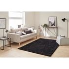 Tapis Shaggy - NAZAR - Cosy 902 - Noir - 160x230cm - Polyester