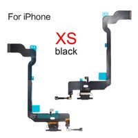 Pour xs noir - Connecteur de Port de chargement USB pour iphone, câble flexible, pièce de réparation de Micro