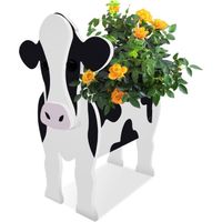 1 pot de fleurs d'animaux mignons, pot de fleurs de vache, décoration de jardin，230x200x340mm