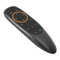 HURRISE Mini télécommande G10 Black Voice Remote Control 2.4G Air Mouse Mini clavier sans fil avec gyroscope (2.4g + gyroscope de