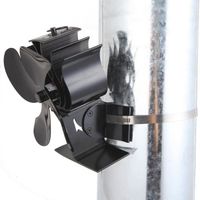 Ventilateur d'énergie thermique de cheminée à 4 pales éco-efficace pour le style de cheminée-cheminée de poêle à bois LIA21393