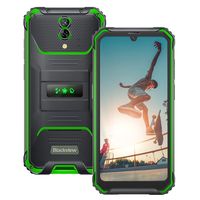 Téléphone Portable Incassable 4G Blackview BV7200 6.1" 10Go+128Go 50MP+8MP 5180mAh Android 12 Étanche Antichoc NFC/Face ID - Vert
