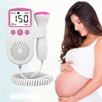 Bébé sonar prénatal doppler femelle moniteur fœtal détecteur de fréquence cardiaque Doppler fœtal domestique Sonar stéthoscope rose