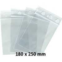 Emballages sachets pour bijoux ou pochette plastique zip 100 pièces 180 x 250 180 x 250 mm