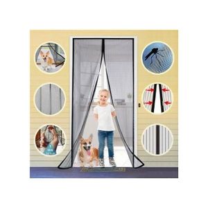 Rideau De Porte Moustiquaire Anti-moustique 210x100 Cm, Rideau