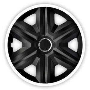 ENJOLIVEUR Enjoliveurs de roues FAST LUX noir- blanc 14 