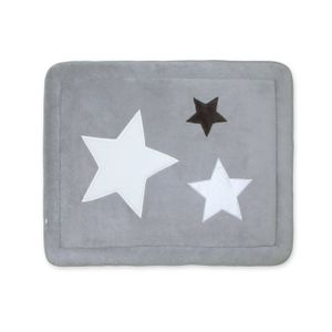 TAPIS - DALLES DE PARC Tapis de parc BEMINI - Little stars print grizou - Pady softy + terry - 75x95cm - Mixte