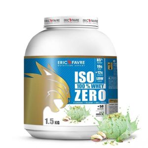 PROTÉINE Eric Favre - Iso Zero 100% Whey Protéine - Proteines - Pistache - 1,5kg