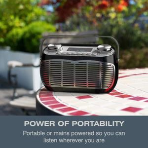 Radio réveil Radio Vintage FM Poste Radio Transistor Portable a