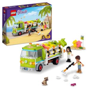 VOITURE À CONSTRUIRE LEGO® Friends 41712 Le Camion de Recyclage, Jouet Éducatif, avec Mini-poupée Emma