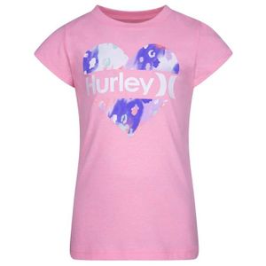 T-SHIRT Hurley Hrlg Split Heart Tee T-Shirt, Rose (Flaming