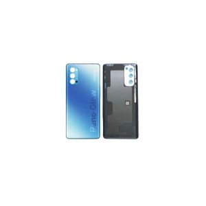 Vitre Arrière (cache Batterie) Avec Adhésif Pour Oppo Reno Z - Bleu, Neuf