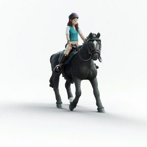 Figurine Schleich Horse Club - Mia Et Spotty Le Poney Shetland