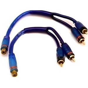 Paire de Femelle à Mâle Voiture Stéréo AMP Phono Y Splitter RCA Câble Paire de Femelle à Mâle Voiture Stéréo AMP Phono Y Splitter RCA Câble