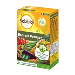 ENGRAIS Solabiol SOPOTY15 Engrais Potager | avec Stimulateur de Croissance pour Tous Les Legumes, 1,5Kg, Taille Unique