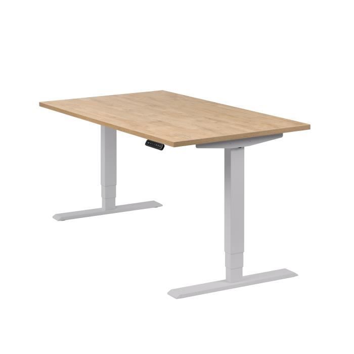 GONICVIN ES-Desk140 électrique Debout, Bureau Blanc + Cadre Noir, 140x60 cm  : : Cuisine et Maison
