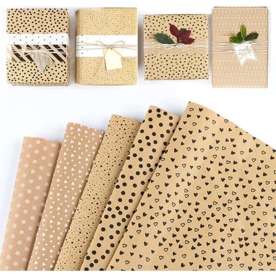 250 Feuilles De Papier Cadeau Doré Motif Chevron - Idéal Pour Emballage Créatif