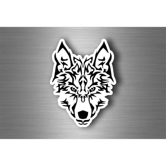 Autocollant sticker voiture loup wolf tribal r4 - Cdiscount Auto