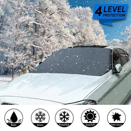 Bouclier magnétique de neige pour pare-brise de voiture, couverture de bloc  de neige en tissu argenté, pour - Cdiscount Auto