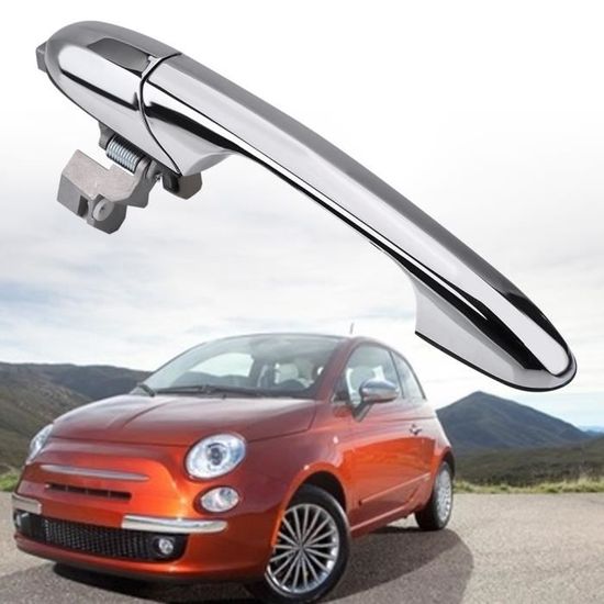 Poignée De Porte Extérieure Droite Fiat 500 - Chromé, Référence 735451696