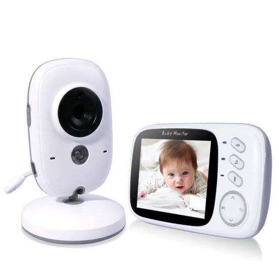 Moniteur Bébé, Cool&fun Babyphone Caméra Numérique Sans Fil, Ecoute Bébé  Monitor Avec Vision Nocturne Surveillance Vidéo Ecran Lcd 2.4 Pouces, Vb605