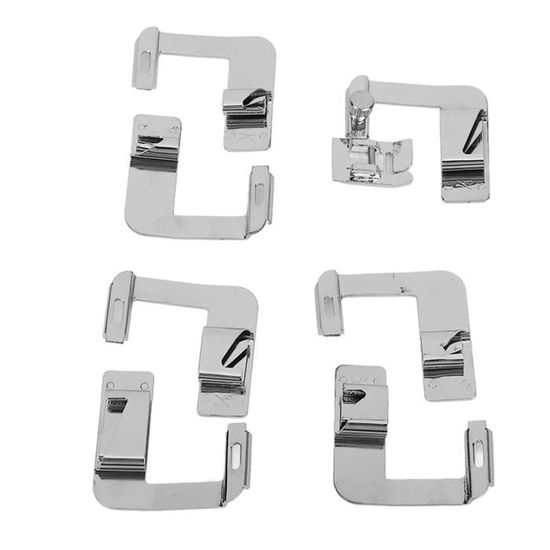 4 Pièces Pied De Biche Ourlet Roulé 7-10mm 4 Styles Pied De