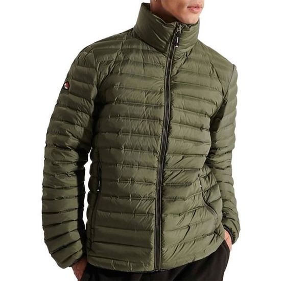 Doudoune SUPERDRY Core Down Padded Mousse sombre Homme Mousse sombre Cdiscount Pret a Porter