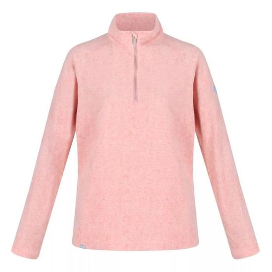 Sweat Polaire Regatta Fille – 1/2 Zip Rose étoilé, Taille 7 Ans, Occasion Parfait