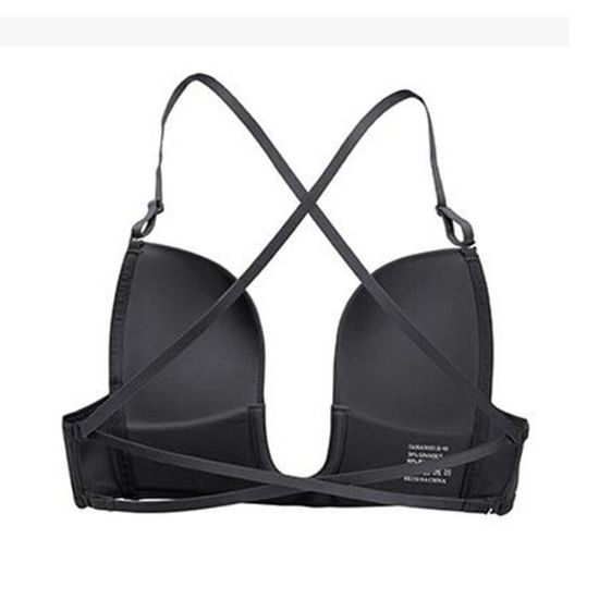 Soutien-gorge Dos Nu Transparent – Sans Armatures – Bretelles Réglables Multicolores – Coton/spandex – Tailles S à XL