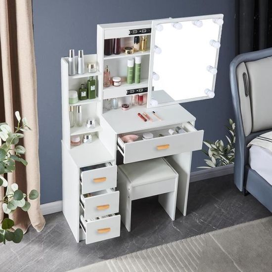 Boîte à Bijoux Transparente 5 Tiroirs