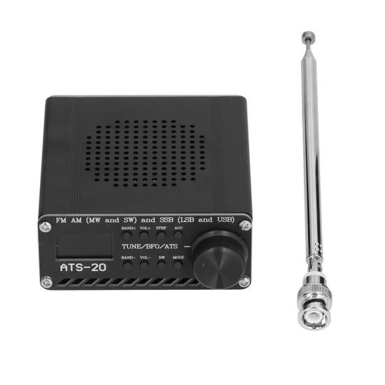 Récepteur Radio Bande Complète FM SW MW LW SSB - Coque Transparente W22 - Batterie 2500mAh