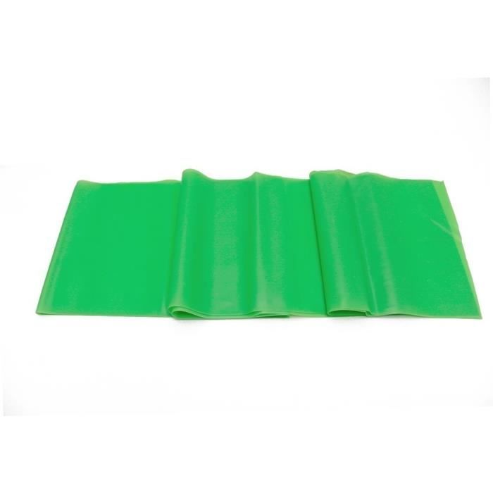 kit d'athlétisme vert 1,5 m bande élastique Pilates pour bandes de résistance de remise en forme bandes de caoutchouc Yoga étirement